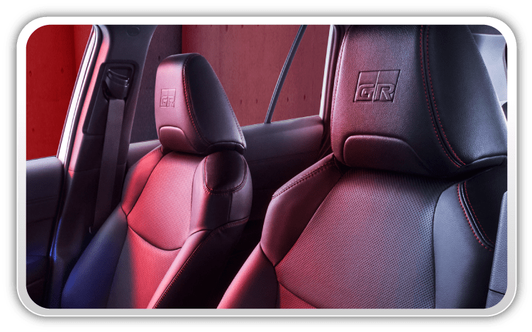 Front Seats (Red Stitching + GR Logo Embossed)